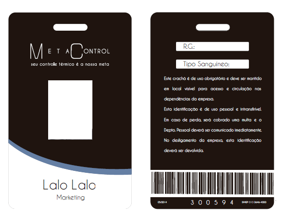 Crachá de Identificação
