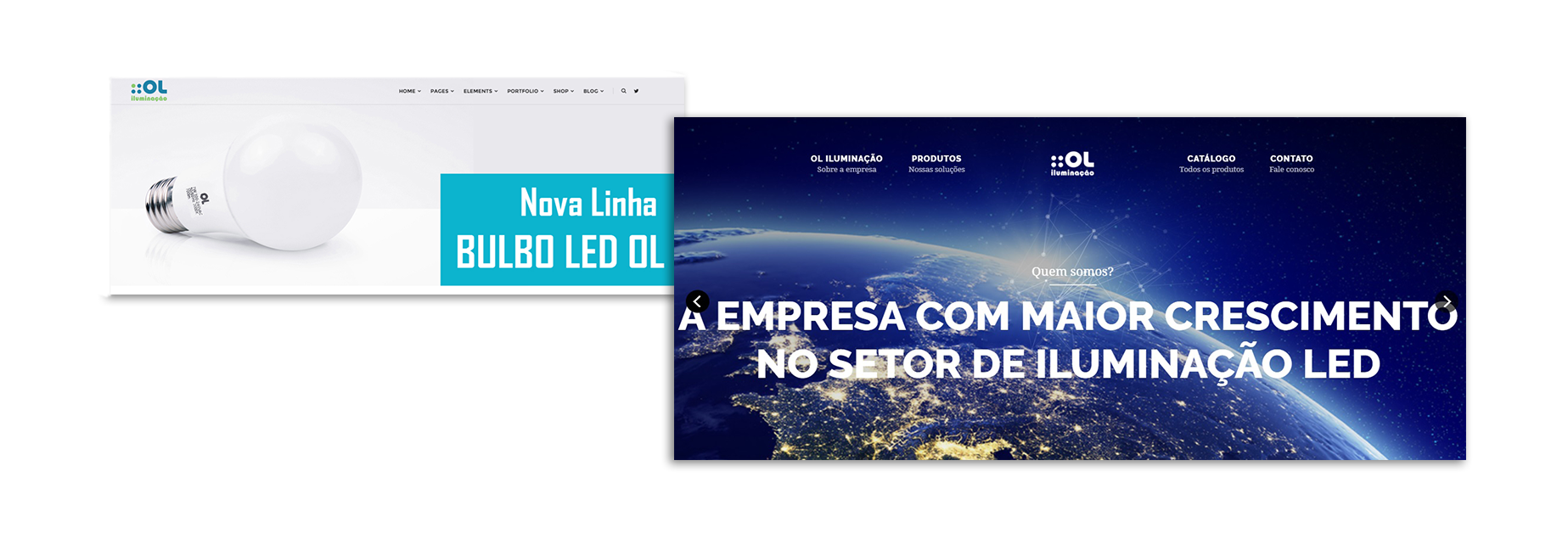 Desenvolvimento de Site OL Iluminação